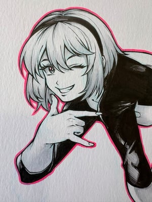 Image of Spider -Man Day Original Art  - Gwen Stacy ( Spider-Gwen )   // Ling Ruby (eSoul)