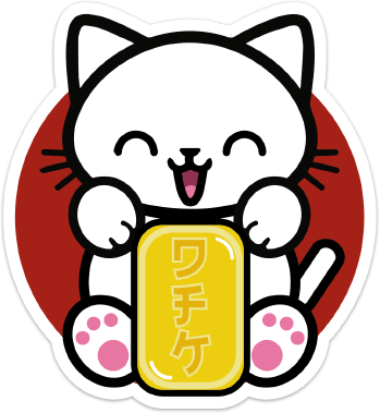 Image of Lucky Cat Sticker