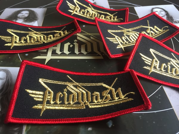 Image of Acid Wash logo embroidered patch