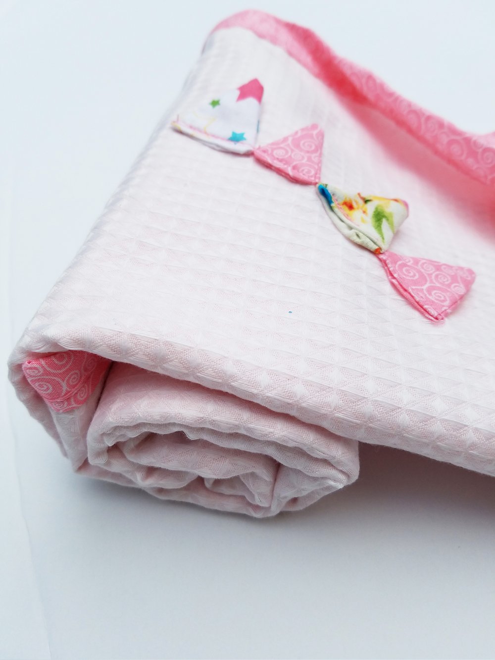 Image of Pink\White Pique Blanket