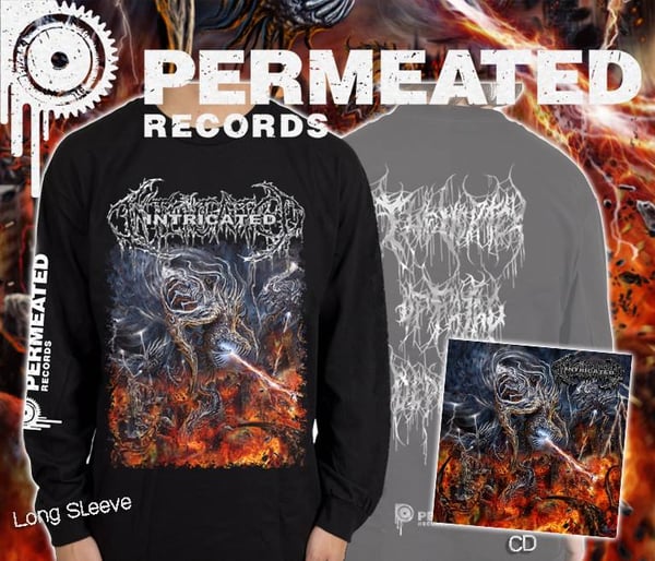 Image of Intricated - Vortex Of Fatal Depravity CD + Longsleeve Combo