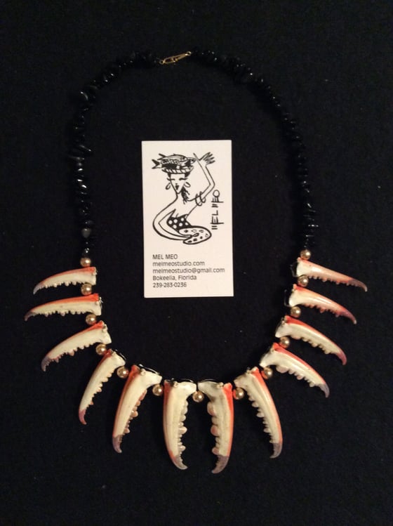 Image of Blue Crab Claw necklace
