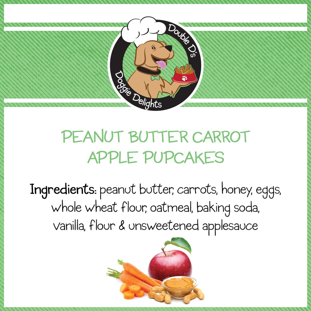 Image of Peanut Butter Carrot Apple Pupcakes