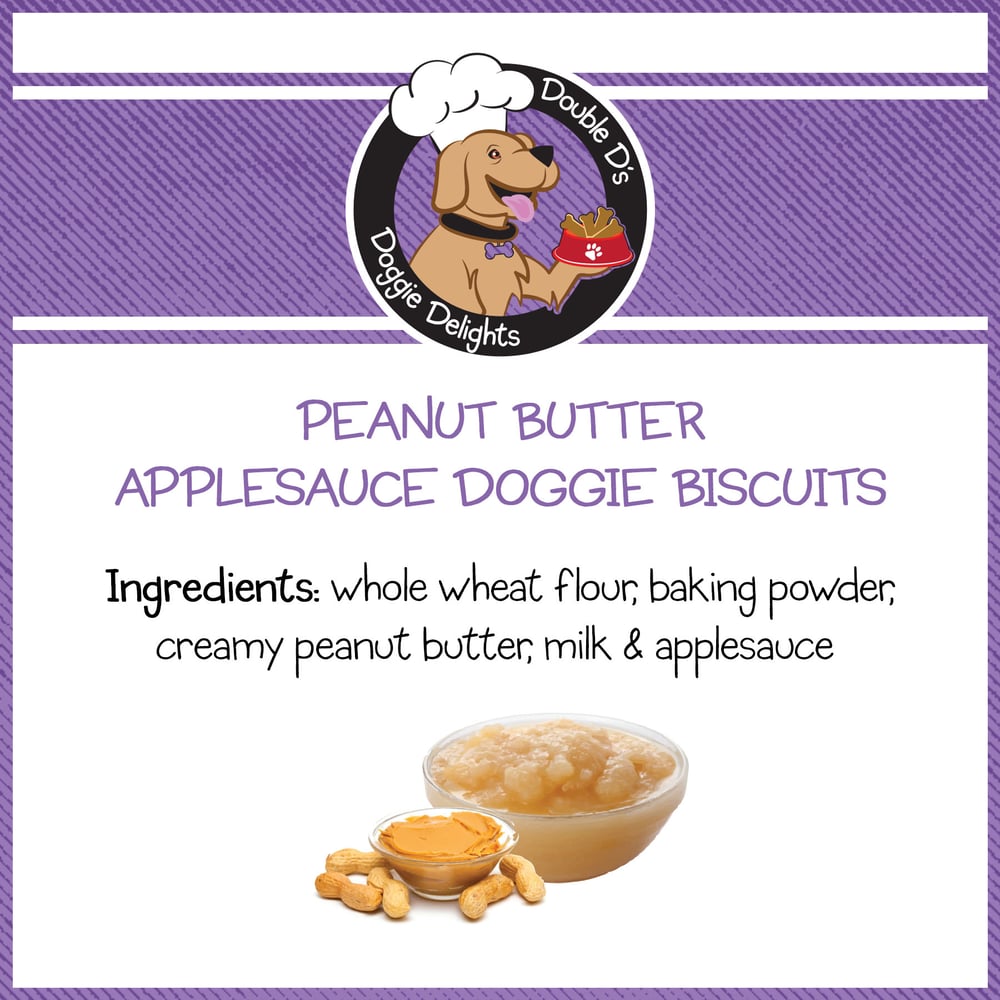Image of Peanut Butter Applesauce Doggie Biscuits