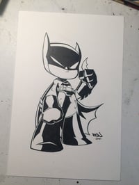 Image 2 of ORIGINAL ART Chibi Batman Sticker