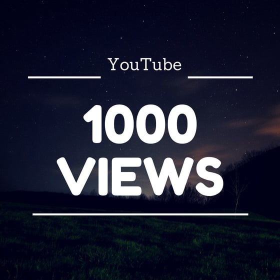 Image of YouTube 1,000 Views