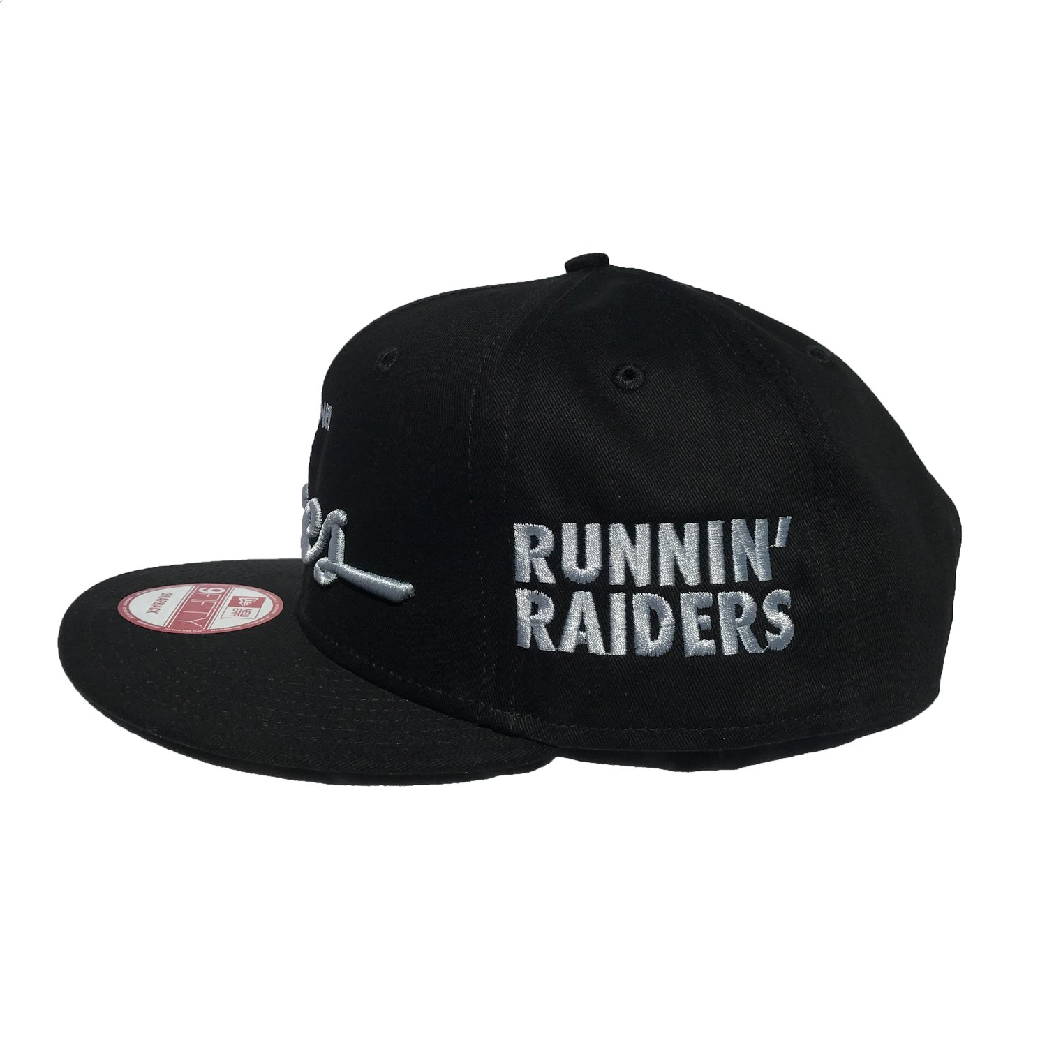 Image of Runnin' Raiders 1st Rounders Snapback - BLK/SLVR 