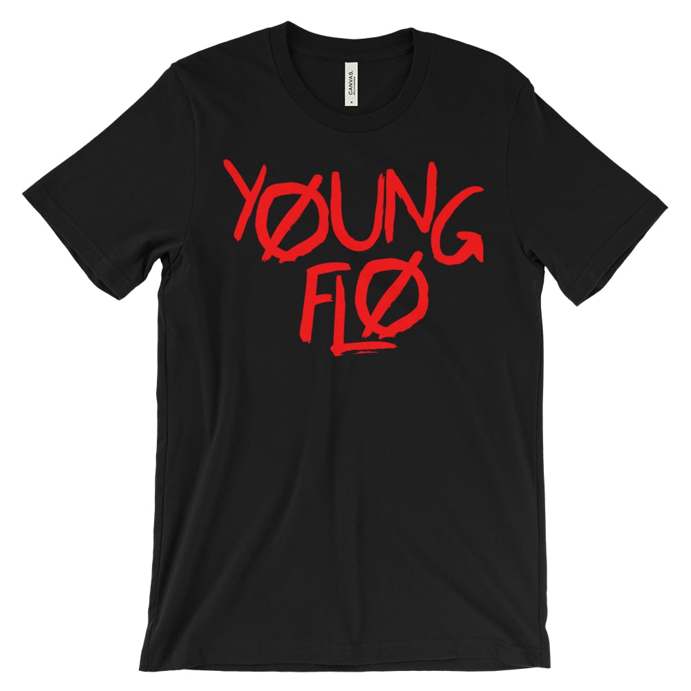 Image of Young Flo Tee, Black / Red