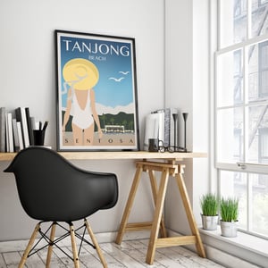 Image of Tanjong Beach Vintage-Style Travel Poster