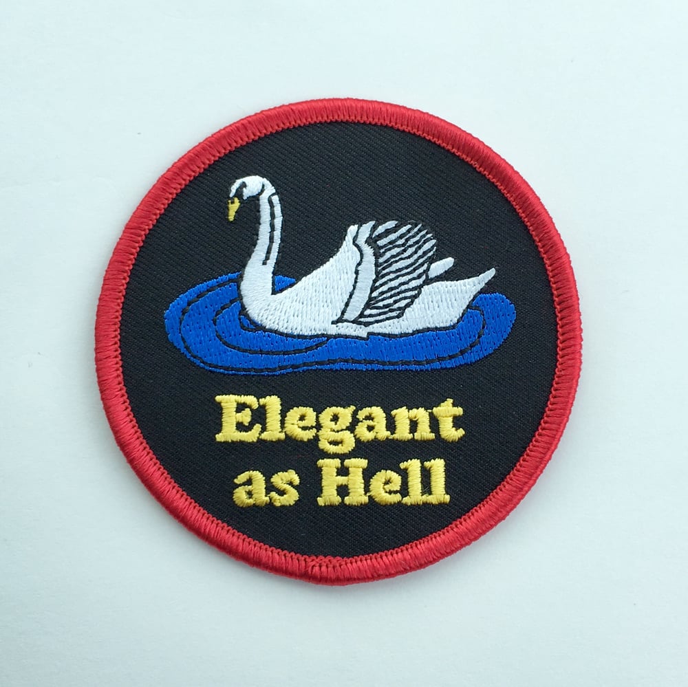 Elegant as Hell-iron on patch