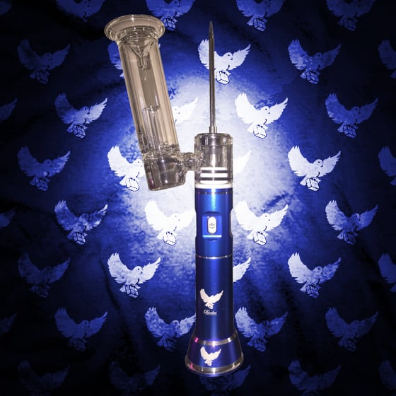 Image of Blue Portable Battery Powered Dab Rig