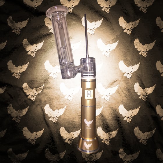 Image of Gold Portable Battery Powered Dab Rig