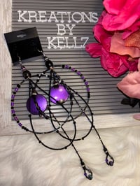 Image 1 of LARGE HOOP Purple  Space 