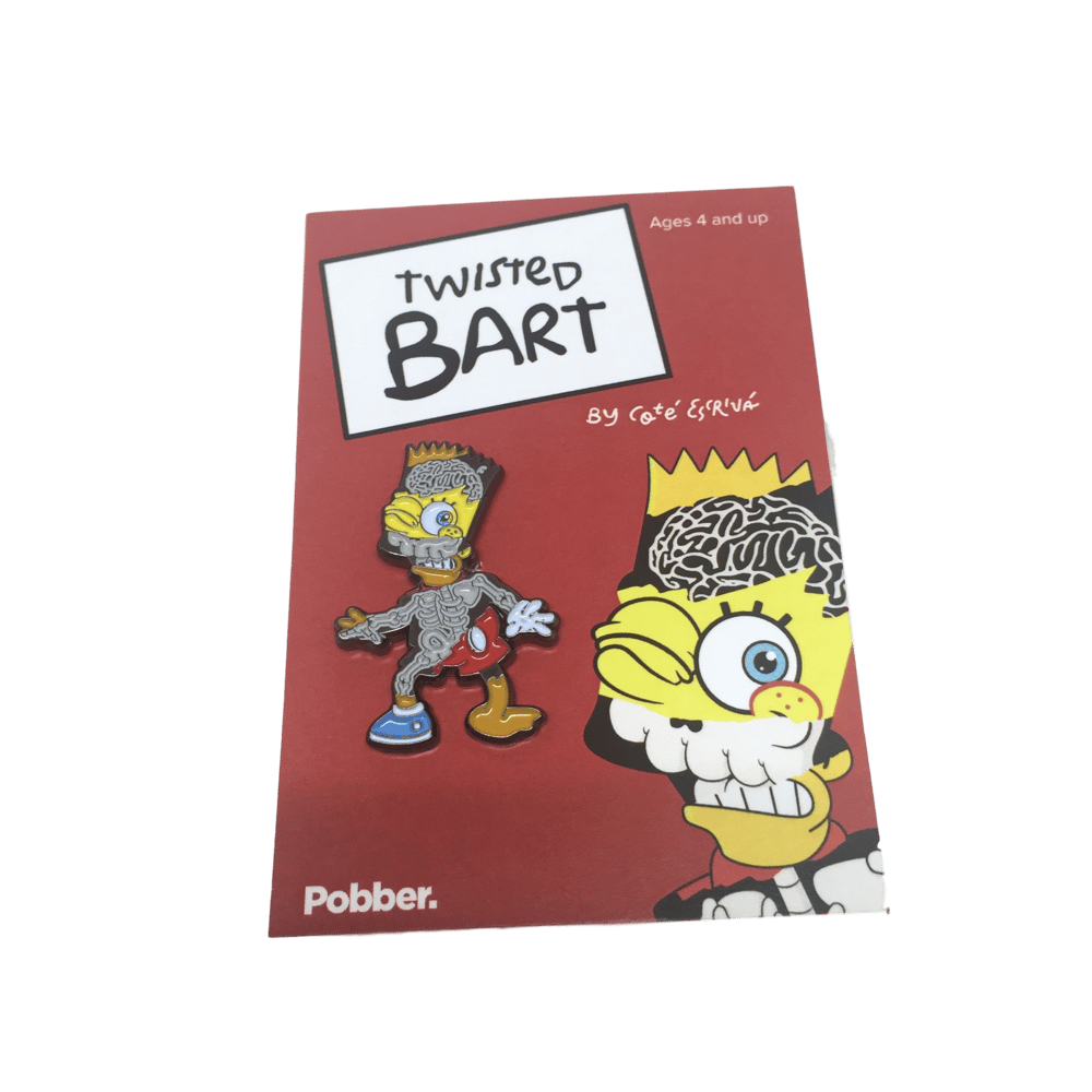 Image of Twisted Bart Enamel Pin
