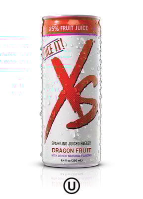 Image of XS® Sparkling Juiced Energy – Dragon Fruit - 12 Cans