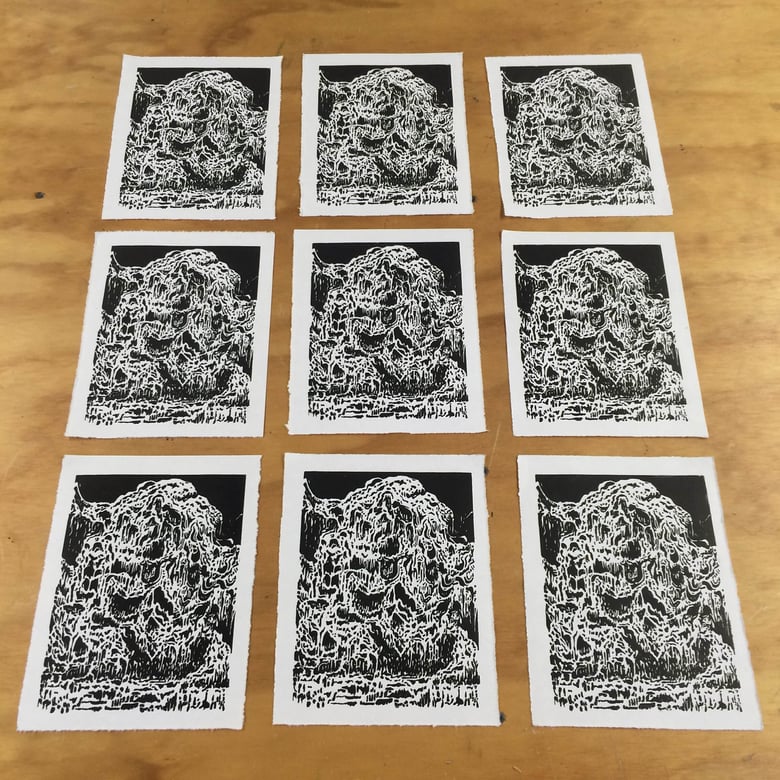 Image of "Growth II" Linocut 9 x 7
