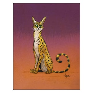 Image of "Serval" Print
