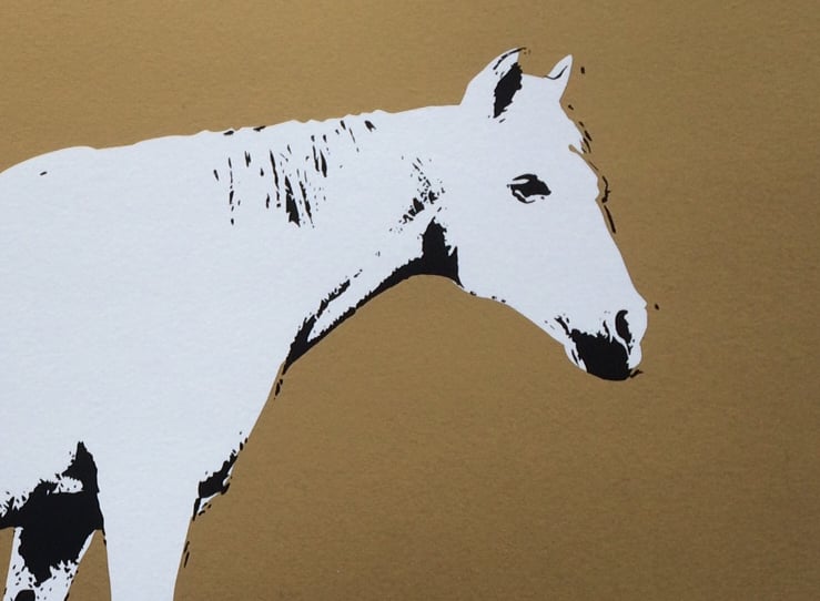 Image of Horse on paper 3rd edition - Screenprint