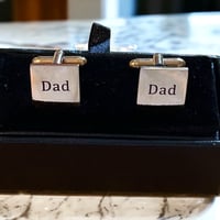 Image 3 of Engraved Dad Cufflinks