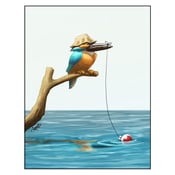 Image of "Gone Fishin'" Kingfisher Print