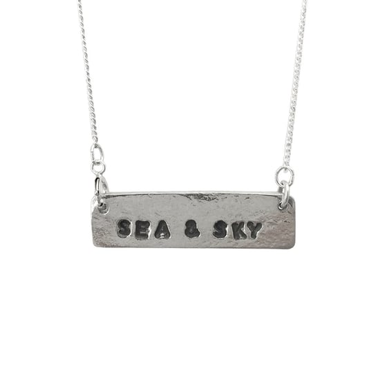Image of Stamped Necklace Sea & Sky