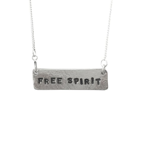 Image of Stamped Necklace Free Spirit