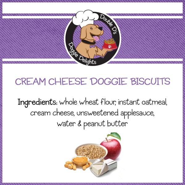 Image of Cream Cheese Doggie Biscuits