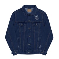 Image 2 of ThePloútosClub Black/Blue denim jacket