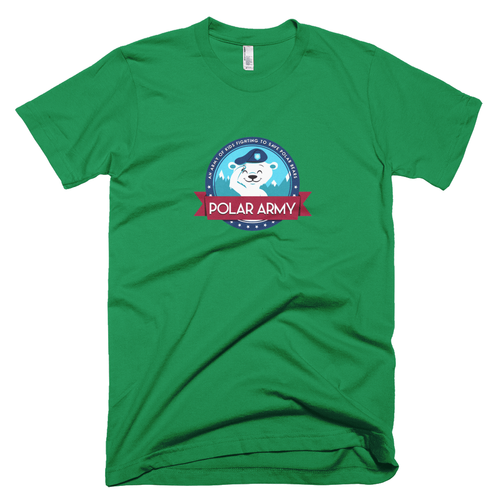 Image of Adults Polar Army T-Shirt (Kelly Green)