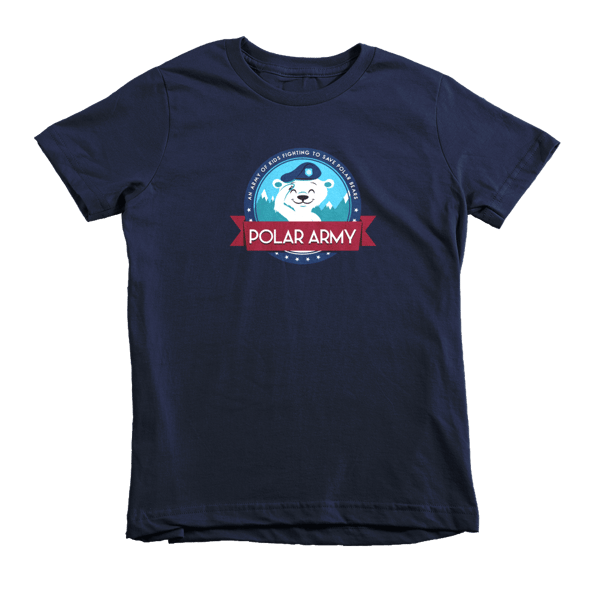 Image of Kids Polar Army T-Shirt (Navy)