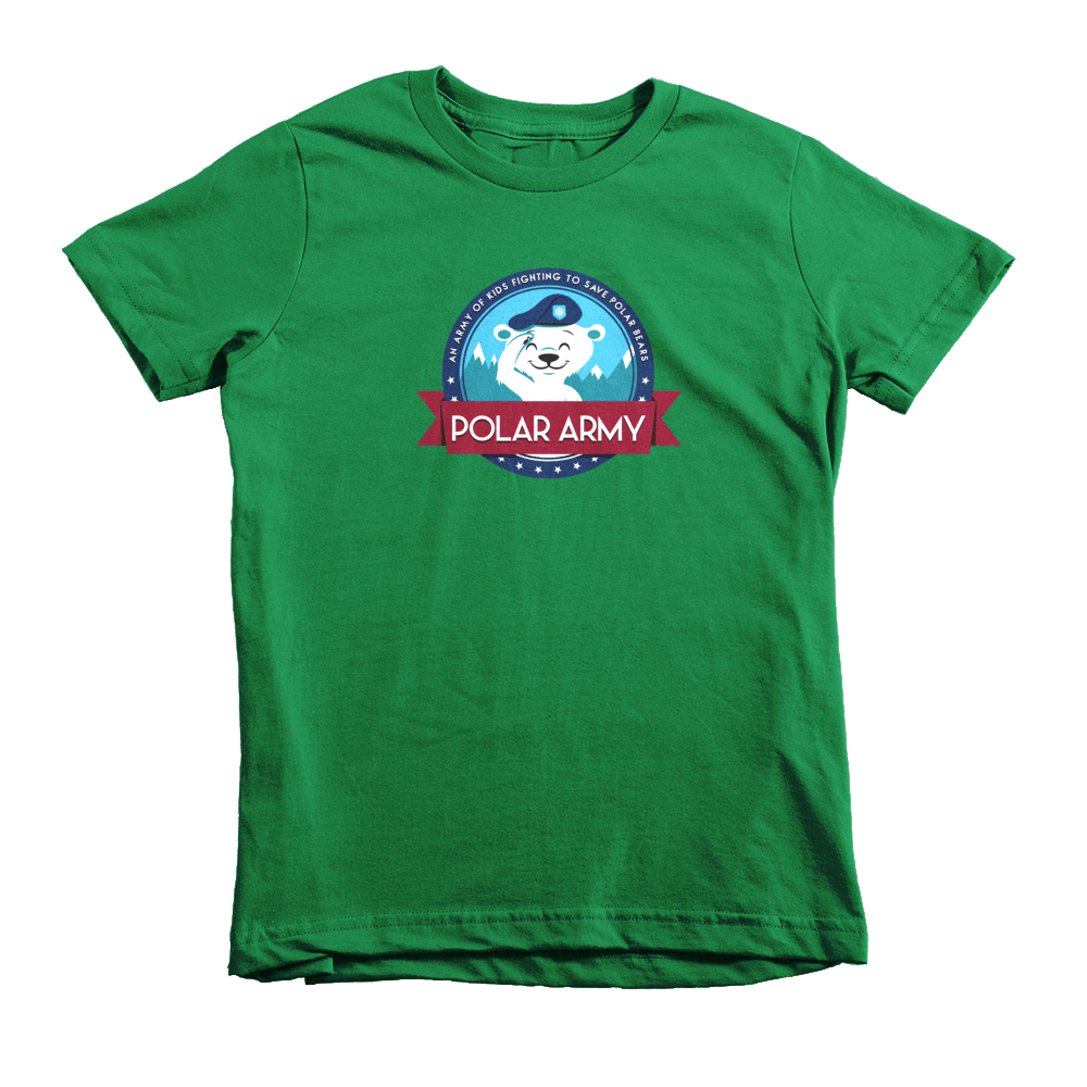 Image of Kids Polar Army T-Shirt (Kelly Green)