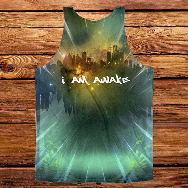 Image of "I am Awake" sublimated tank 