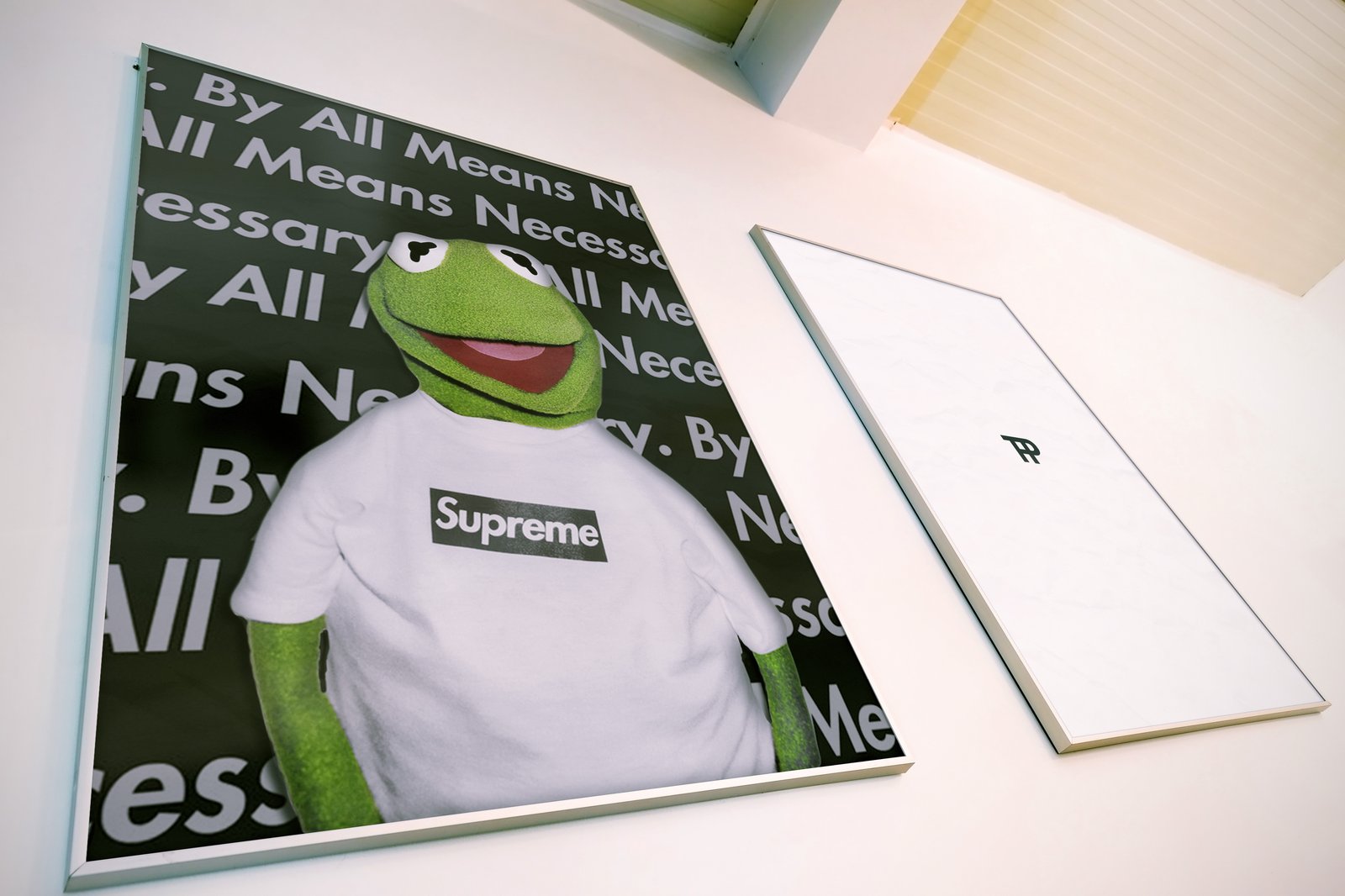 Kermit in a supreme hot sale shirt