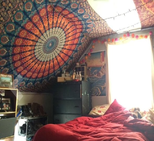 Image of Amber Mandala Tapestry