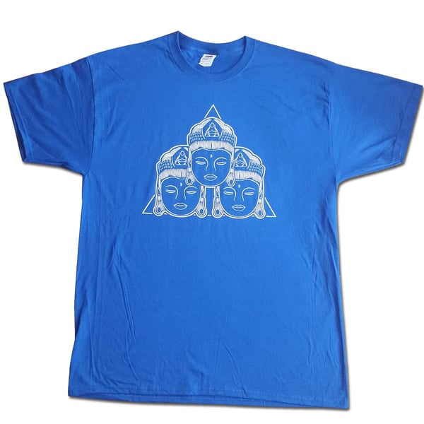 Image of Buddha Heads - Royal Blue