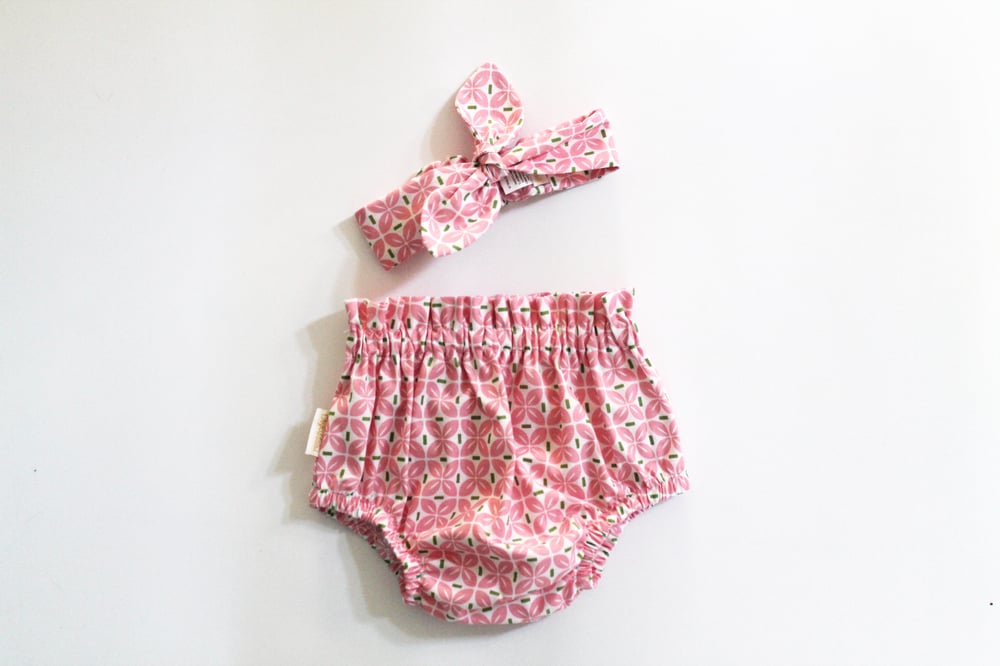 Image of Top Knot Set - Geo Pink