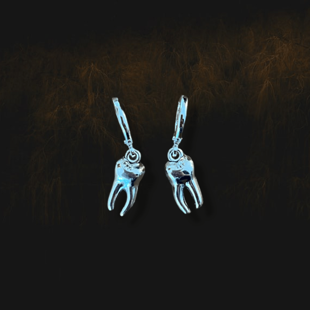 Image of -;- bite me earrings -;-