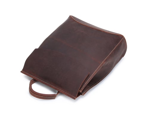 Image of Handcrafted Vintage Style Top Grain Leather Backpack Travel Backpack Unisex Backpack 8904