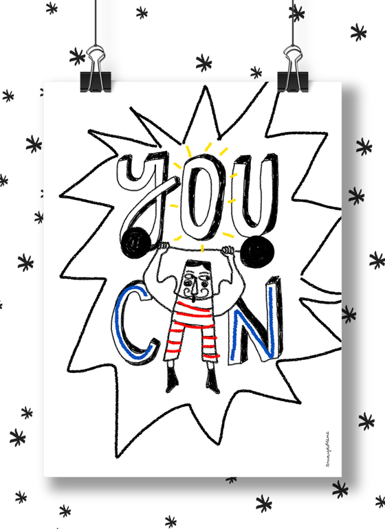 Image of Lámina "You Can"