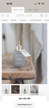 Image 4 of Sand & Fog Violet Sandalwood Oil dropper 