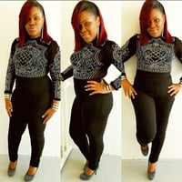 Image 2 of Long sleeve bling jumper