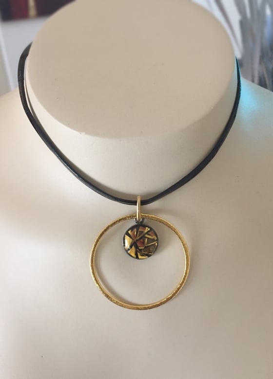 Image of Gold Mirror Mosaic choker