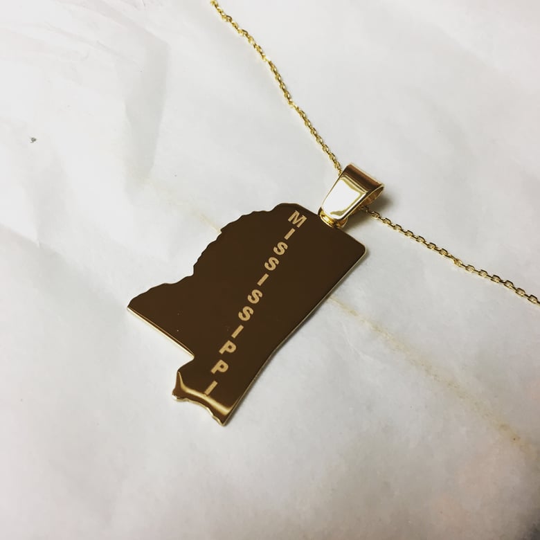 Image of Any Custom State necklaces (in seller notes type what state you want)