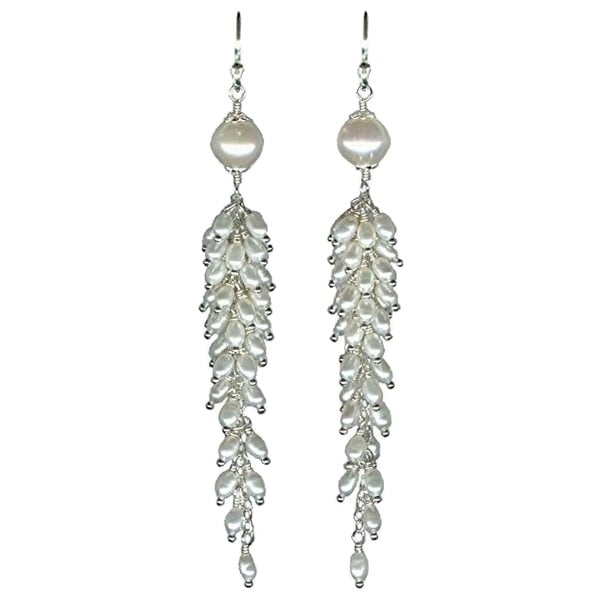 Image of Freshwater Pearl Cascade Earrings - Featured at WomansDay.com