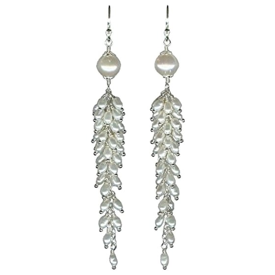 Image of Freshwater Pearl Cascade Earrings - Featured at WomansDay.com