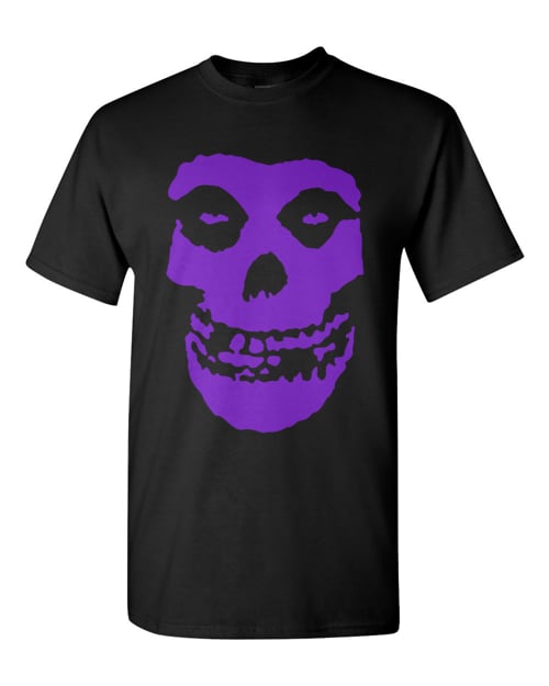 Image of PURPLE MISFITS SKULL T-Shirt 