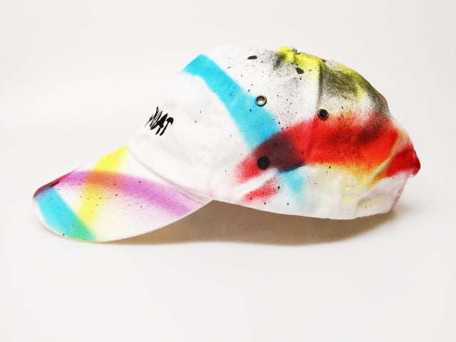 Image of WHITE/BLACK GRAFITTI DONSQUIAT HAT