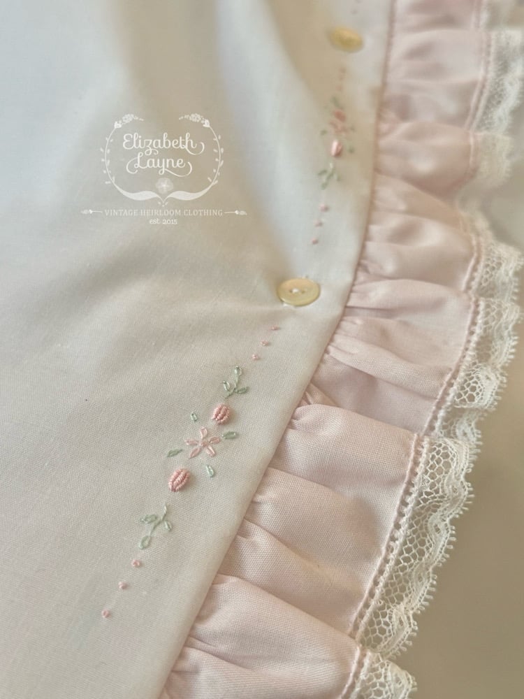 Finn Eyelet Lace Daygown- Pink main image 1