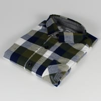 Image 1 of Checked Shirt Green/Dark Blue/White