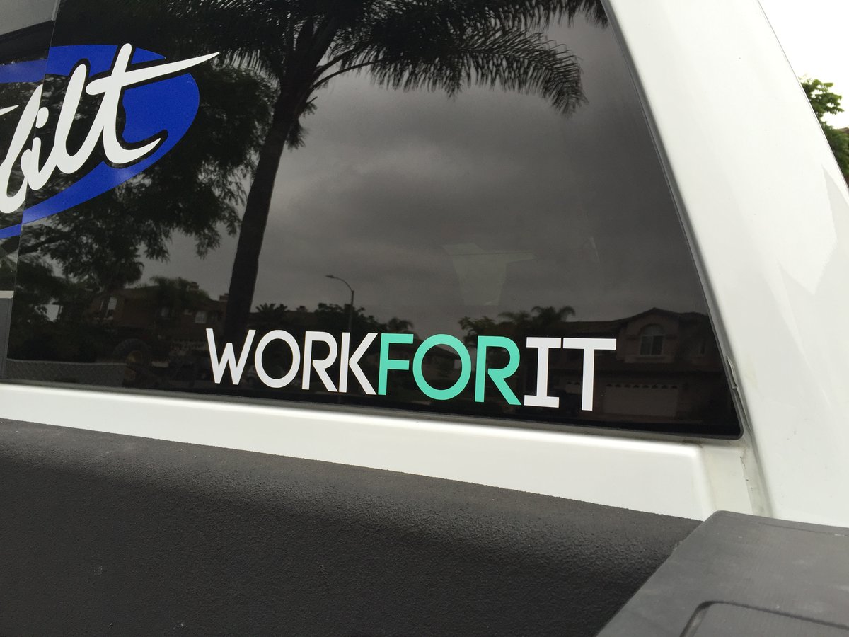 Workforit Apparel — WORKFORIT Decal
